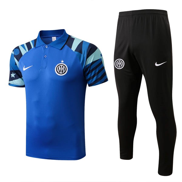 Polo Inter Milan Komplett-Set 2022-23 Blau